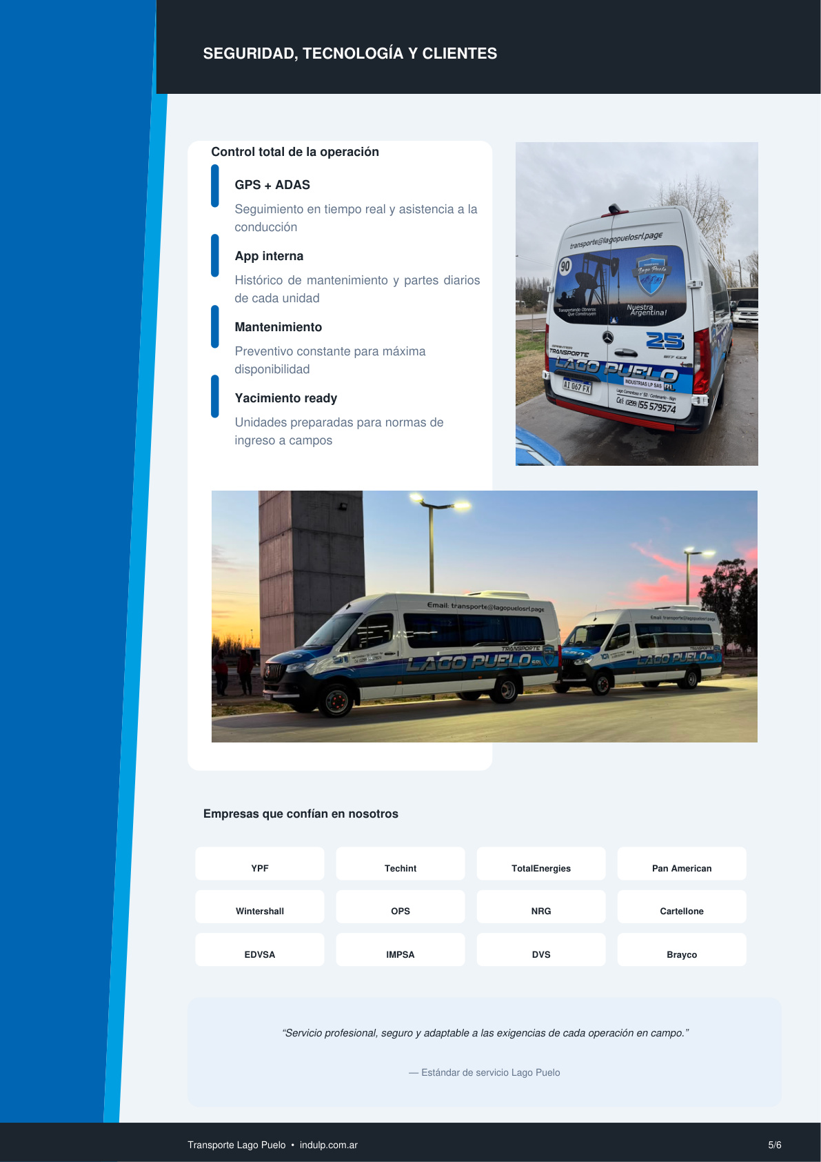 Carpeta Transporte Lago Puelo — página 5