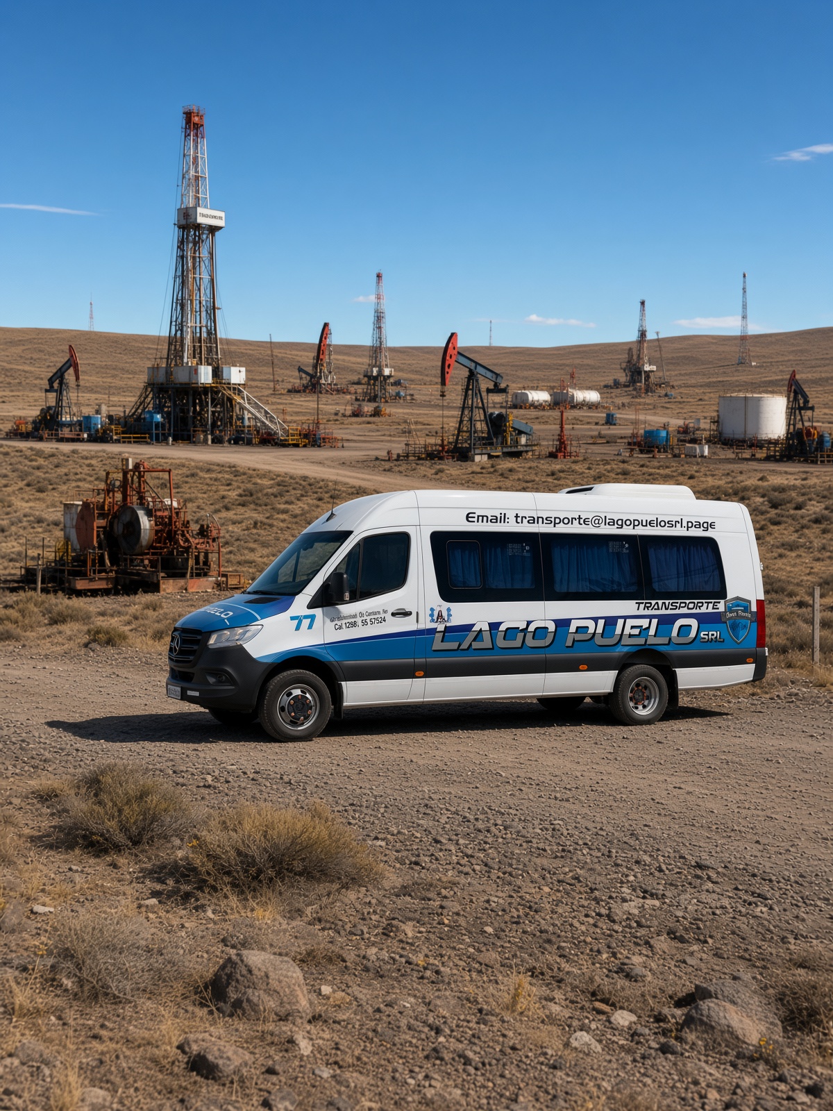 Sprinter Lago Puelo en locación petrolera